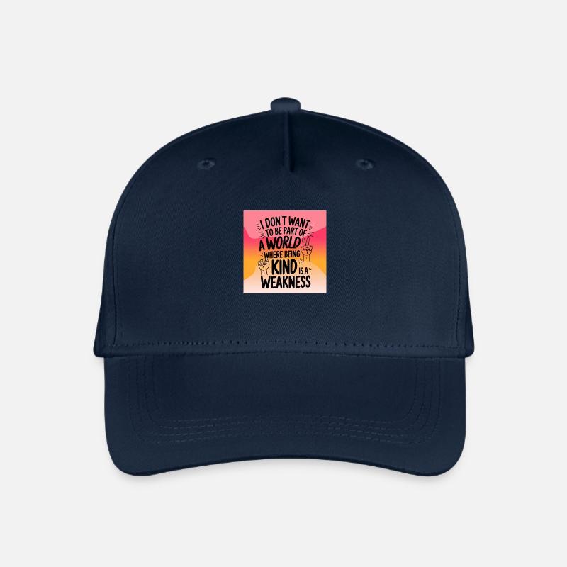 Being kind is no weakness - Kinder Bio Basecap - Navy