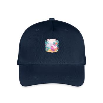 Sunset Spike – Beach Vibes Only - Kinder Bio Basecap - Navy - Vorne