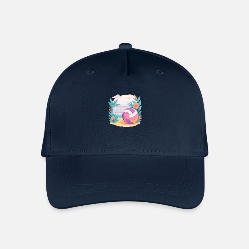 Sunset Spike – Beach Vibes Only - Kinder Bio Basecap - Navy