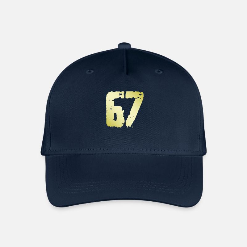 67 Zahl Vintage - Kinder Bio Basecap - Navy