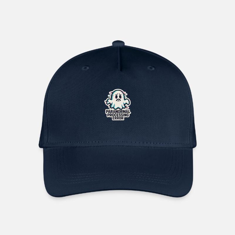 Paranormal Processing Error - Glitchy Ghost - Kinder Bio Basecap - Navy