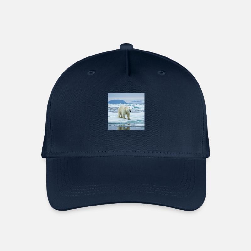 Eisbär zu Hause - Kinder Bio Basecap - Navy