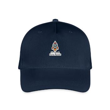 Team Robot & Rocket - Give Speed to Little Rocket! - Organic Kids’ Baseball Cap - navy - Front