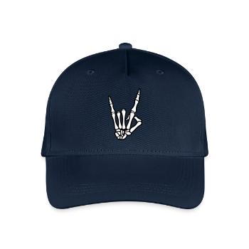 skull hand party symbol - Kinder Bio Basecap - Navy - Vorne
