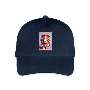 Origami Lion - Organic Kids’ Baseball Cap - navy - Front