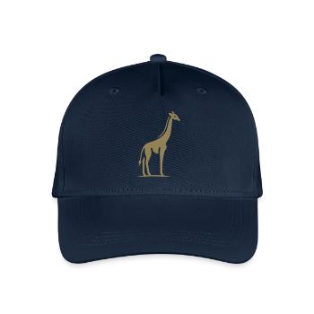 Giraffe Africa Silhouette Minimalist - Organic Kids’ Baseball Cap - navy - Front