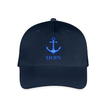 Moin with Anker - Organic Kids’ Baseball Cap - navy - Front