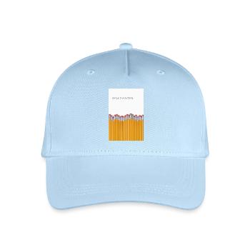Break the Pattern Minimalist Statement Design - Casquette de baseball bio Enfant - bleu clair - Devant