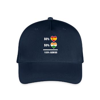 genius / gift from India and Spain - Organic Kids’ Baseball Cap - navy - Front