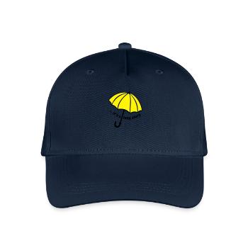 it's a long story / Umbrella - Organic Kids’ Baseball Cap - navy - Front