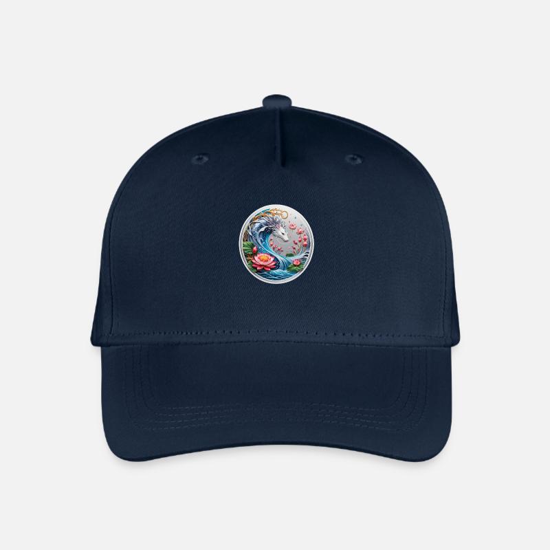 Asiatischer Drachen - Kinder Bio Basecap - Navy