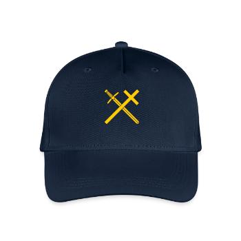 Cross and sword - Organic Kids’ Baseball Cap - navy - Front