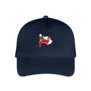 Dinosaur Pirate Stegosaurus Funny Dino Saber - Organic Kids’ Baseball Cap - navy - Front