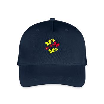 papillons - Casquette de baseball bio Enfant - marine - Devant