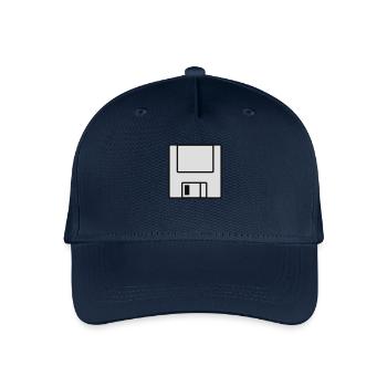 Computer-Diskette - Kinder Bio Basecap - Navy - Vorne