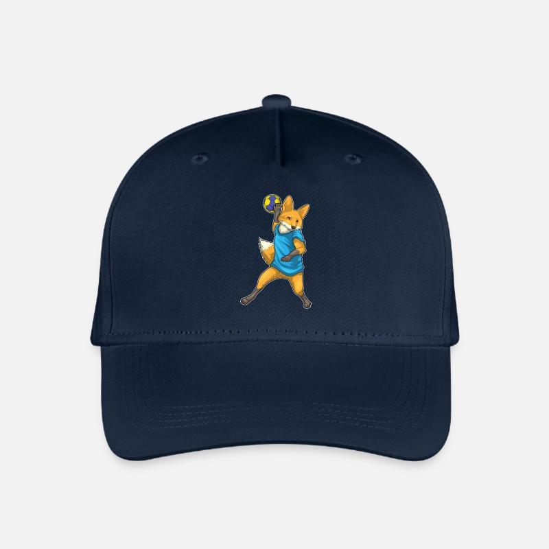 Fuchs Handballspieler Handball - Kinder Bio Basecap - Navy