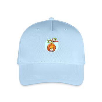 hanging lion with sky - Kinder Bio Basecap - Hellblau - Vorne