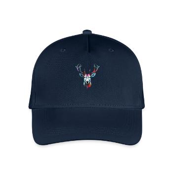 Reno der Hirsch - Kinder Bio Basecap - Navy - Vorne
