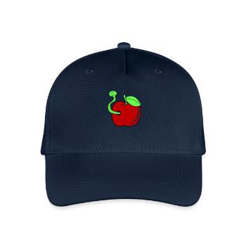 Worm Apple - Organic Kids’ Baseball Cap - navy - Front