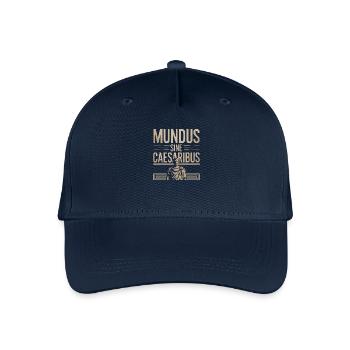 Mundus Sine Caesaribus Quote Latin - Organic Kids’ Baseball Cap - navy - Front