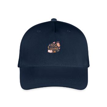 Pig lover - Organic Kids’ Baseball Cap - navy - Front