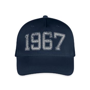 1967 Jahrgang - Kinder Bio Basecap - Navy - Vorne