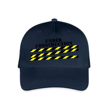 under_construction__f2 - Casquette de baseball bio Enfant - marine - Devant