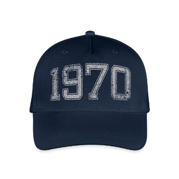 1970 Jahrgang - Kinder Bio Basecap - Navy - Vorne