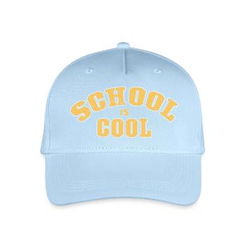 Schule ist cool - Kinder Bio Basecap - Hellblau - Vorne
