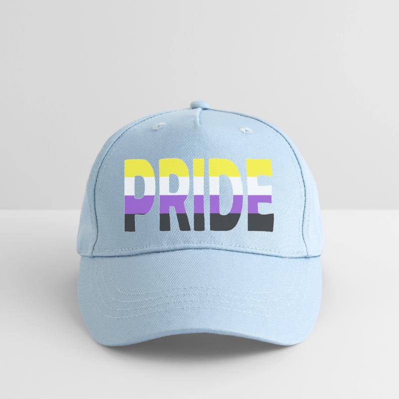Pride lettering Non-Binary Non-Binary LGBTQ Organic Kids’ Baseball Cap