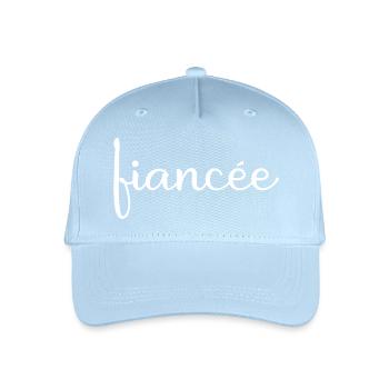 Fiancée Matching Engagement Wedding Honeymoon - Organic Kids’ Baseball Cap - light blue - Front