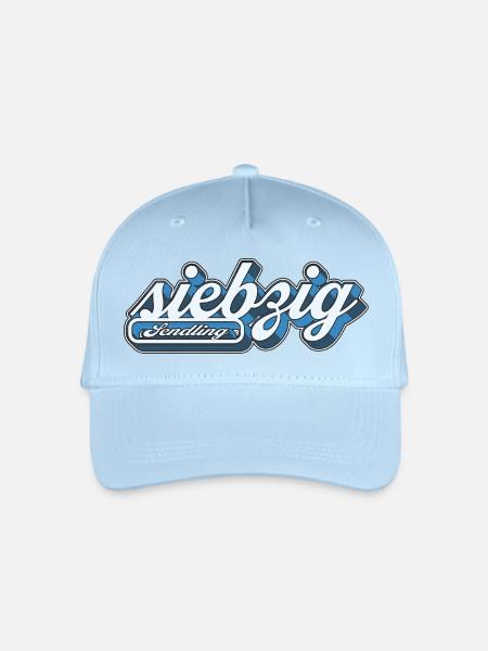 Sendling siebzig Retro München089 Minga 089 - Kinder Bio Basecap - Hellblau