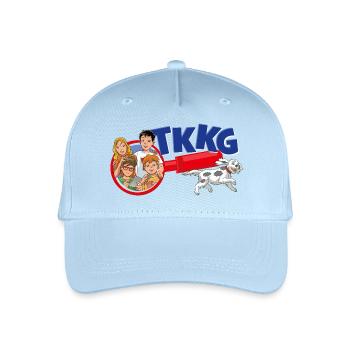 TKKG Junior Logo Die Bande Mit Oskar Und Lupe - Kinder Bio Basecap - Hellblau - Vorne