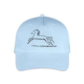 Galopp - Kinder Bio Basecap - Hellblau - Vorne