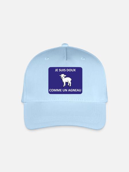 Sanft wie ein Lamm - Kinder Bio Basecap - Hellblau