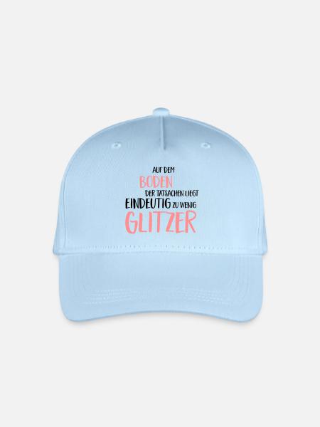 Lustiger Spruch - Kinder Bio Basecap - Hellblau