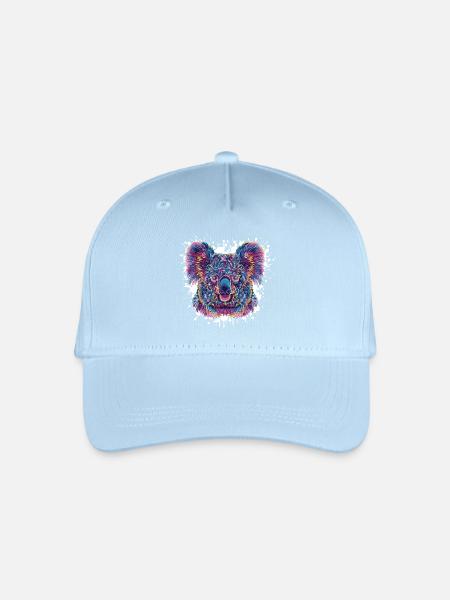 Koala Farbklecks - Kinder Bio Basecap - Hellblau