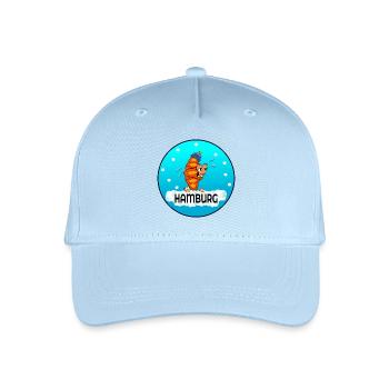 WINTER SCHNEE HAMBURG FRANZBRÖTCHEN - Kinder Bio Basecap - Hellblau - Vorne