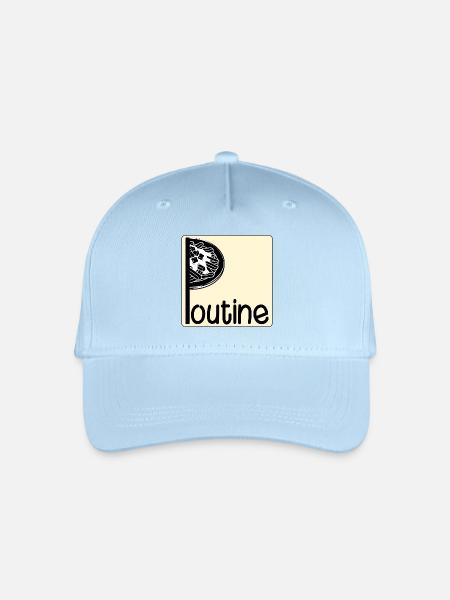 Kanada-kanadisches Gericht Poutine - Kinder Bio Basecap - Hellblau