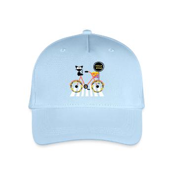 Hallo Frühling - Frühlingskatze - Frühlingsgärtner - Kinder Bio Basecap - Hellblau - Vorne