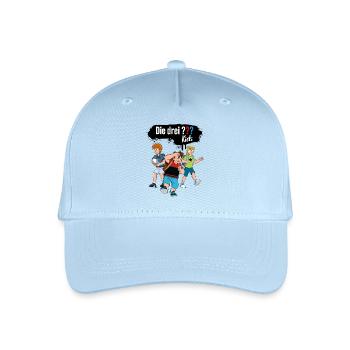 Die Drei ??? Kids Detektive Farbfläche - Kinder Bio Basecap - Hellblau - Vorne