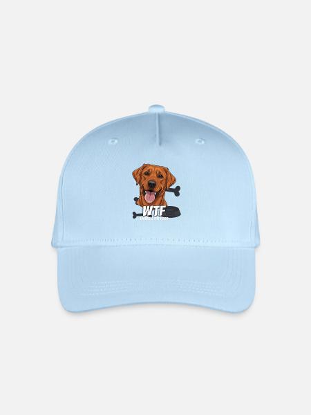 Humorvoller Hundemotiv mit Witztext - Kinder Bio Basecap - Hellblau