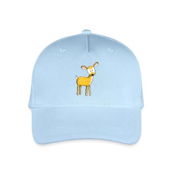 Süßes Rehkitz - Reh - Rehe - Ren - Hirsch - Comic - Kinder Bio Basecap - Hellblau - Vorne