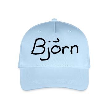 Björn - Kinder Bio Basecap - Hellblau - Vorne