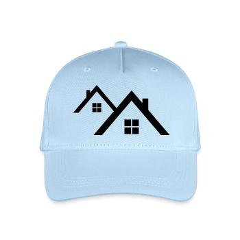 Roof - Organic Kids’ Baseball Cap - light blue - Front