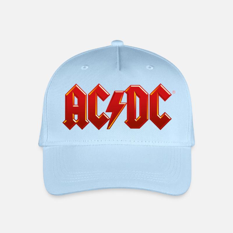 AC/DC Logo Classique Éclair - Casquette de baseball bio Enfant - bleu clair