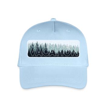 Winter Adventure Hiking In Wilderness Nature - Organic Kids’ Baseball Cap - light blue - Front