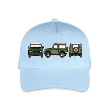 Geländewagen - Kinder Bio Basecap - Hellblau - Vorne