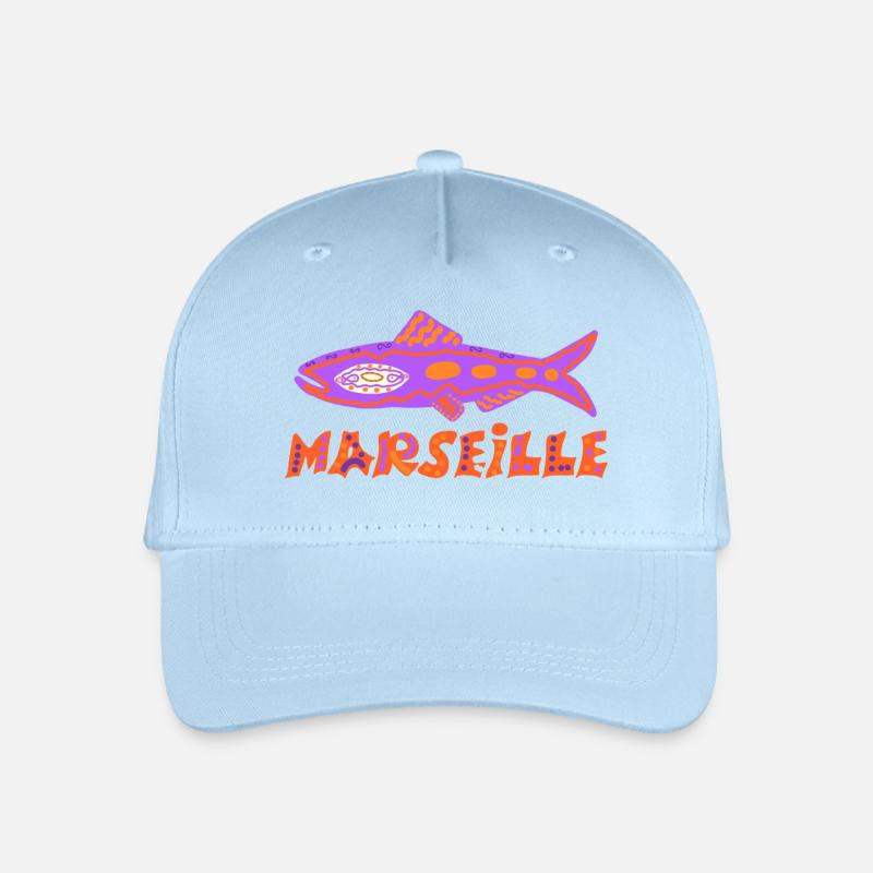 Sardinen-Marseillaise - Kinder Bio Basecap - Hellblau
