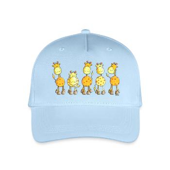 Funny Giraffes - Giraffe - Zoo - Organic Kids’ Baseball Cap - light blue - Front